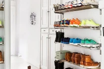 Lối vào nhà gọn xinh nhờ khéo thiết kế góc lưu trữ giày dép thông minh