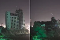 Video: 2 cao ốc nổ tung, hóa tro bụi trong vài giây