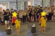 Đưa trẻ em ra “ghép đôi” ở phố đi bộ TP Vinh: Có dấu hiệu phạm luật?