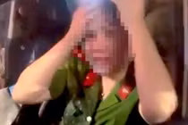 Nữ thiếu tá biểu hiện say, lái xe gây tai nạn có...kỷ luật?