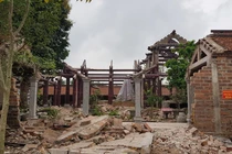 Cận cảnh hiện trường vụ sập tường Chùa Tranh ở Hải Dương khiến 1 người tử vong