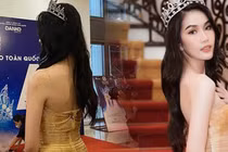 Á hậu Phương Anh nhận cơn mưa lời khen với cách chữa cháy váy rộng 