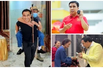 MC Quyền Linh cõng tiền bối, còn bao lần ghi điểm?