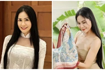 Nhan sắc mặn mà của “mẹ đơn thân” Đào Vân Anh