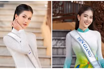 Dàn thí sinh Miss Universe Vietnam rạng rỡ với áo dài trước chung kết 