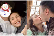 Võ Hoàng Yến khóa môi bạn trai ở trời Tây