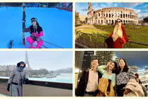 Sao Việt vi vu trời Tây dịp đầu năm mới