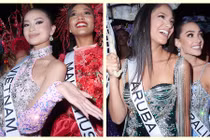 Ngọc Châu cùng dàn thí sinh Miss Universe 2022 diễu hành trên phố