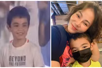 Loạt ảnh hiếm hoi rõ mặt của con trai Thu Minh