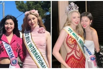 Phương Nhi đẹp ngọt ngào đọ sắc đương kim Hoa hậu Quốc tế 