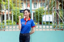 Hoa hậu Lương Thùy Linh tiếp sức các sĩ tử trong kỳ thi THPT