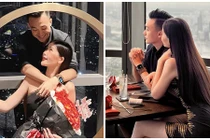 Lê Âu Ngân Anh tình tứ bên chồng điển trai