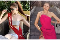 Thanh Thanh Huyền mặc hở bạo trước bán kết Miss Charm 2023