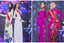 Thí sinh Miss Charm 2023 diện áo dài đẹp nền nã ở bán kết