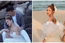 MC Vân Hugo khoe ảnh cưới bên hôn phu