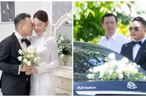 Lễ ăn hỏi Phương Oanh: Chú rể đi xe sang, liên tục hôn cô dâu