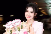 Á hậu Phương Nhi đẹp rạng rỡ sang Nhật thi HH Quốc tế 2023