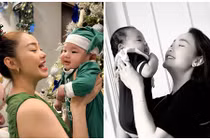 Minh Hằng khoe ảnh cận mặt con trai đáng yêu