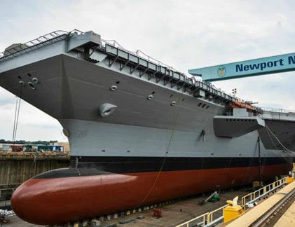 Siêu tàu sân bay Gerald R. Ford Mỹ sắp hoàn thiện