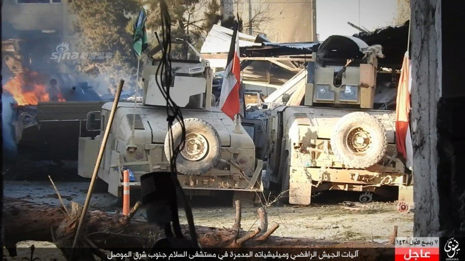 Thảm khốc xe tăng – thiết giáp Quân đội Iraq tại Mosul