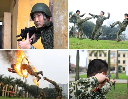 Xem chiến sĩ Đặc công Biệt động 1 khổ luyện