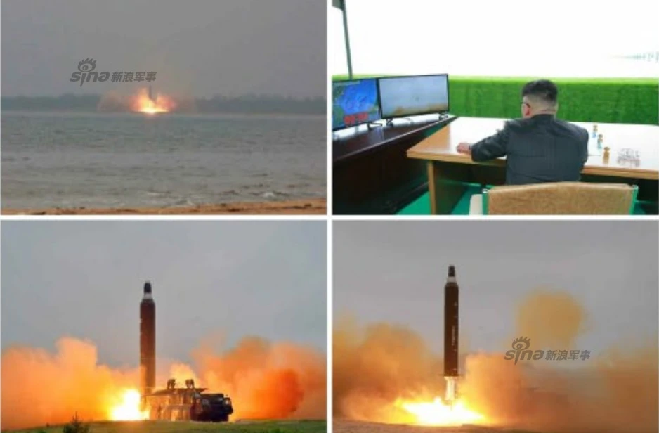 Ảnh nóng tên lửa đạn đạo Triều Tiên lao lên trời