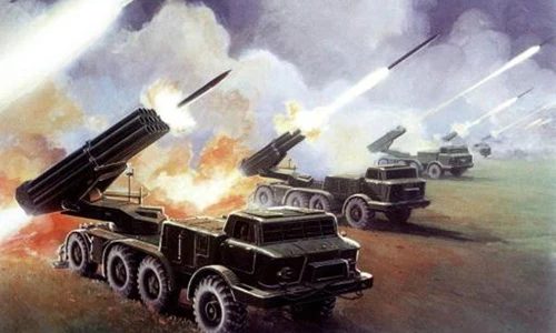 Kinh hãi pháo bắn loạt BM-27 Ukraine đưa tới miền đông