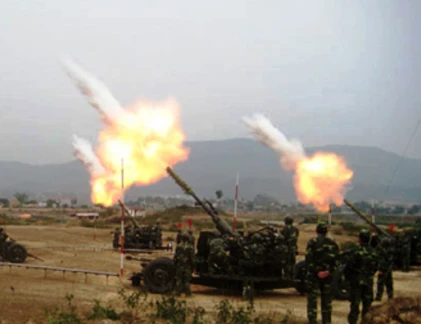 Ảnh đơn vị pháo phòng không 57mm canh trời Việt Nam