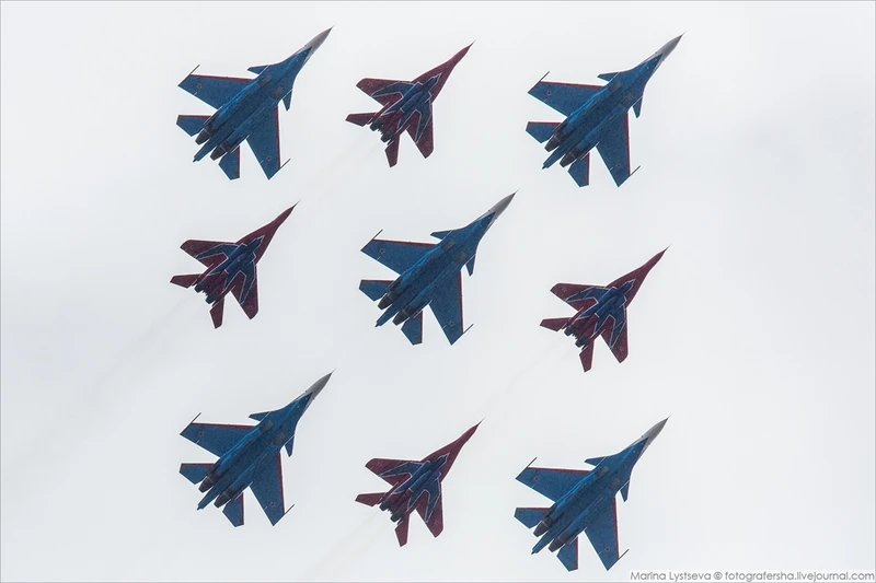 Soi các máy bay Nga chuẩn bị duyệt binh ngày 9/5 