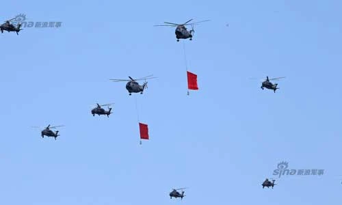 Căng thẳng xem Không quân Trung Quốc duyệt binh trên không