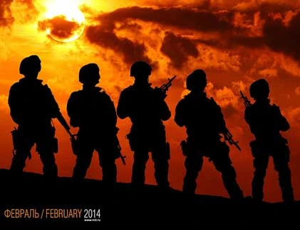 Bộ lịch năm mới tuyệt đẹp của Quân đội Nga