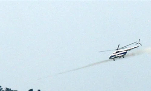 Mục kích trực thăng Mi-17 Việt Nam nã đạn rocket