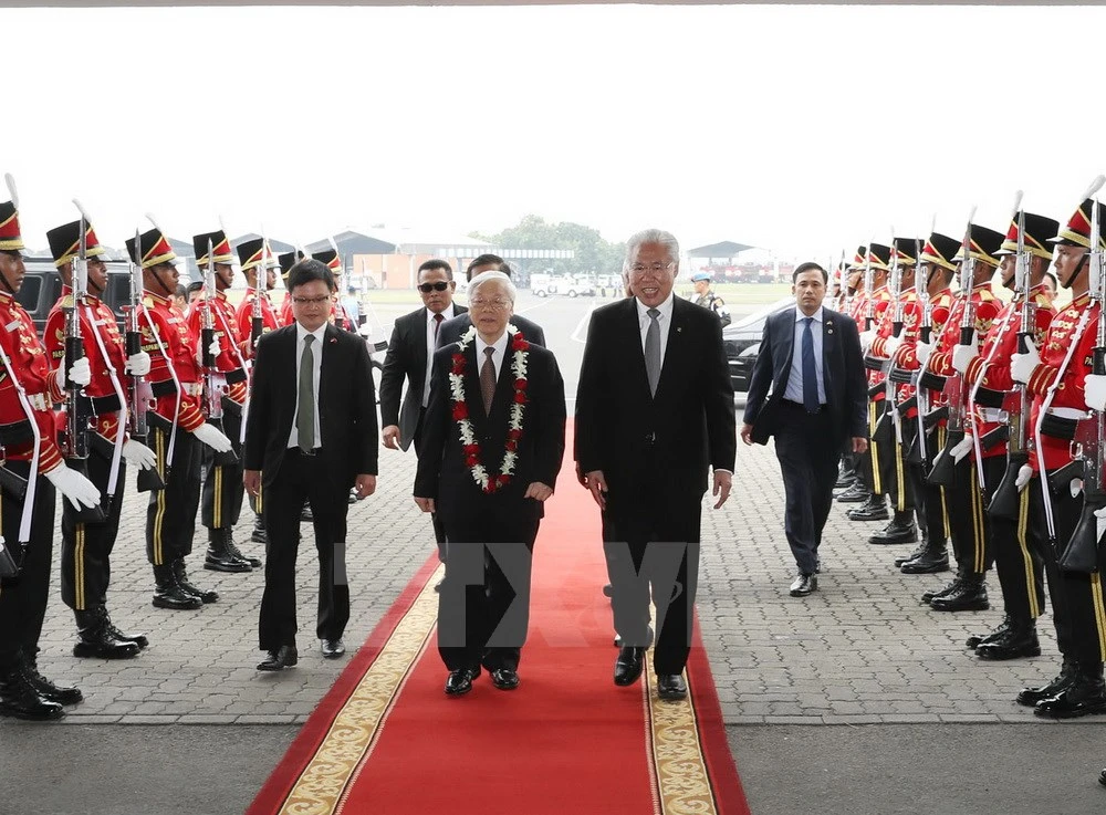 Ảnh hoạt động của Tổng Bí thư Nguyễn Phú Trọng tại Indonesia