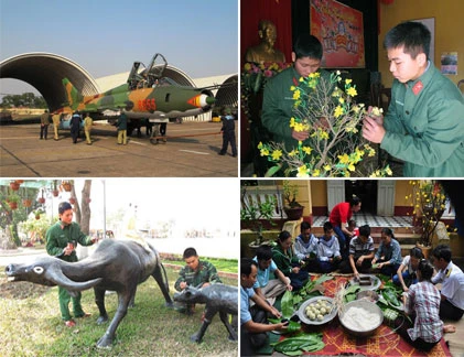 Cận cảnh không khí đón Tết ở các đơn vị bộ đội