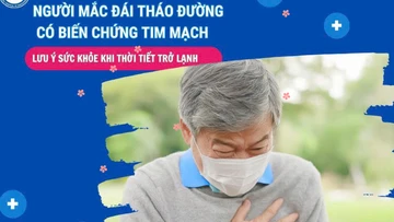 Người đái tháo đường có biến chứng tim mạch cần lưu ý khi thời tiết trở lạnh