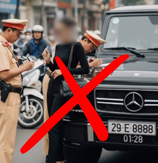 Hình ảnh "đu trend" bị CSGT xử phạt của Phương Thảo. 1.jpg