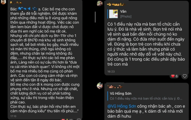 Trong nhóm phụ huynh có con tham g.ia trại hè, nhiều người phản ánh tình trạng trẻ nhịn đi vệ sinh vì bồn cầu quá bẩn ffff.png