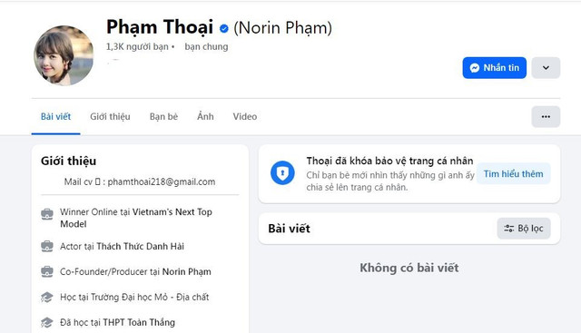 Phạm Thoại đã khóa bảo vệ trang cá nhân Facebook. 1-5595.jpg