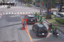 Hình ảnh ghi nhận từ camera AI