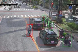 Hình ảnh ghi nhận từ camera AI