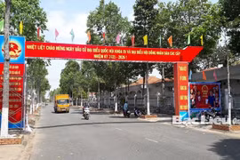 Khu vực trung tâm hành chính huyện Hồng Dân. Nguồn: Báo Bạc Liêu