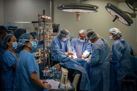 Một ca ghép tạng tại Bệnh viện Hữu nghị Việt Đức.
