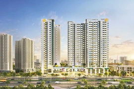 Nhà ở thực là sản phẩm giúp doanh nghiệp vượt khó trong giai đoạn hiện nay. Trong ảnh: Một dự án chung cư ở Thủ Đức.