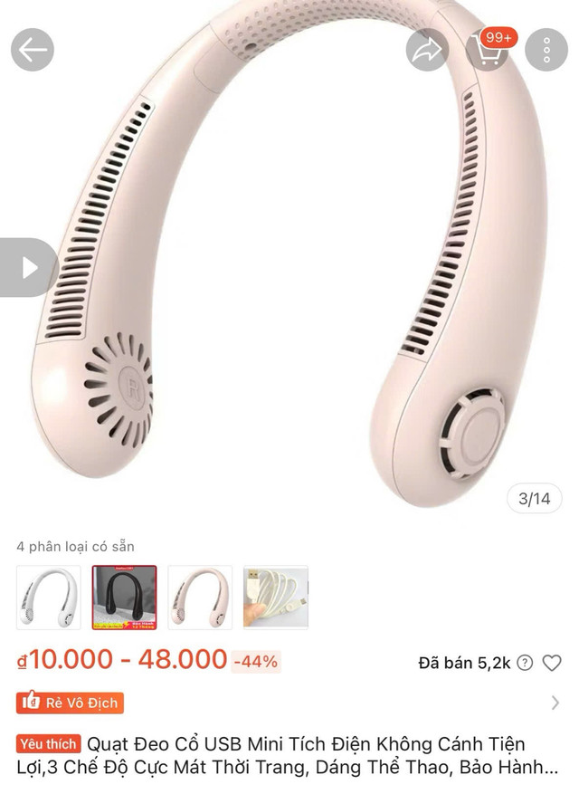 Quạt đeo cổ USB tích điện giá 48.000đồng liệu có chất lượng? Ảnh chụp màn hình z6623717466940-413f7090543027c23952e4d1f38f92c7.jpg
