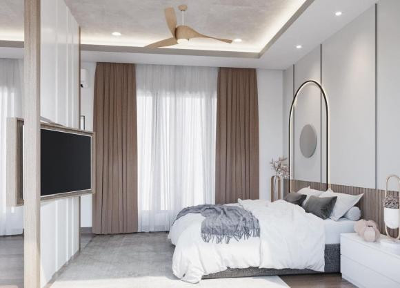Nhà hai tầng mặt phố thiết kế hiện đại, sáng sủa, rộng rãi - Hình 8 Nha hai tang mat pho thiet ke hien dai, sang sua, rong rai-Hinh-8