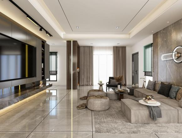 Nhà hai tầng mặt phố thiết kế hiện đại, sáng sủa, rộng rãi - Hình 4 Nha hai tang mat pho thiet ke hien dai, sang sua, rong rai-Hinh-4
