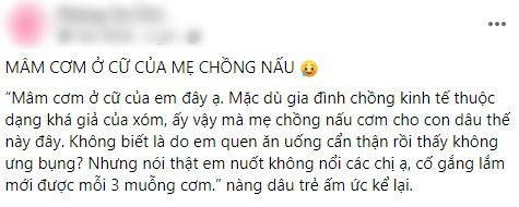 Dâu trẻ than vãn mẹ chồng nấu cơm cữ mà như cho mèo ăn Dau tre than van me chong nau com cu ma nhu cho meo an