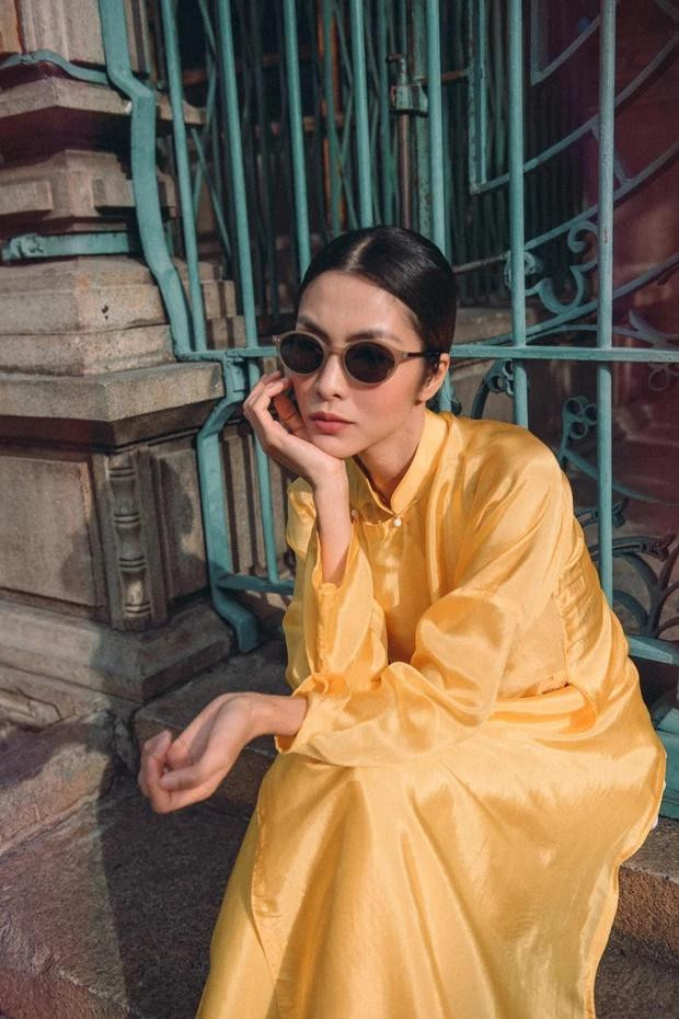 Hà Tăng diện áo dài Tết, khí chất chuẩn dâu hào môn Ha Tang dien ao dai Tet, khi chat chuan dau hao mon