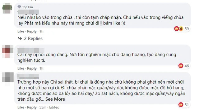 Chi Pu bị chỉ trích khi đi chùa đầu năm mới nhưng lại diện váy ngắn - Hình 2 Chi Pu bi chi trich khi di chua dau nam moi nhung lai dien vay ngan-Hinh-2