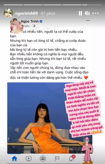Ngọc Trinh được ca ngợi lối sống dù vướng vô số scandal - Hình 2 Ngoc Trinh duoc ca ngoi loi song du vuong vo so scandal-Hinh-2